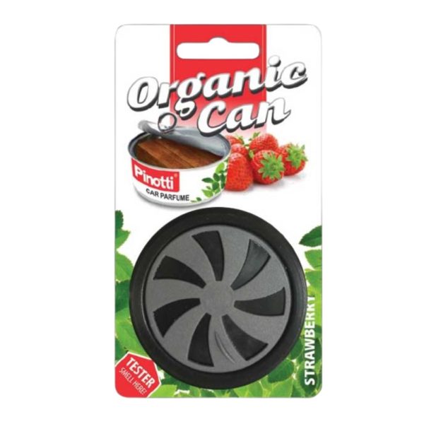 Organic Can Αρωματικό Αυτοκινήτου  Κονσέρβα Άρωμα  Φράουλα 1τμχ.