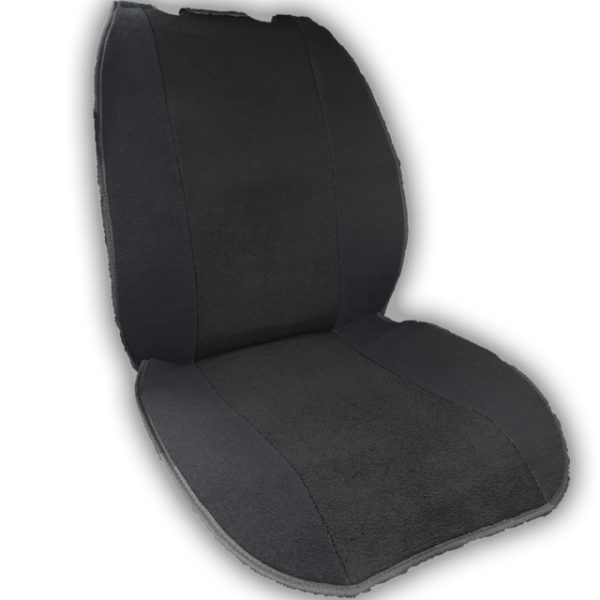 Supernova Καλύμματα Μπροστινών Θέσεων Πετσετέ Μάυρο 2τμχ.