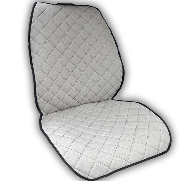 Supernova Καλύμματα Μπροστινών Θέσεων Καπιτονέ Γκρι 2τμχ.