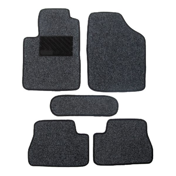 Πατάκια Αυτοκινήτου Εconomy ποιότητας με άσπρη τρίχα Universal - 5τμχ