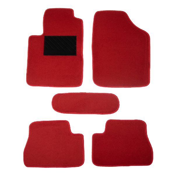 Πατάκια Αυτοκινήτου Commercial Ποιότητας Universal ,  Κόκκινο 5τμχ