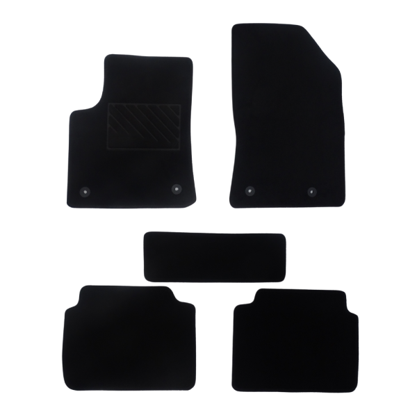 Πατάκια από μοκέτα Οικονομικής Ποιότητας μαύρα για Citroen C3 Aircross μοντ. 2017-Σήμερα   5τμχ