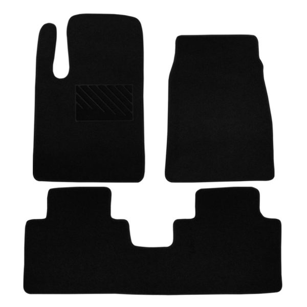Πατάκια από μοκέτα Οικονομικής Ποιότητας μαύρα συμβατά με Daewoo-Chevrolet Captiva μοντ. 2007-2018  3τμχ