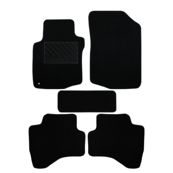 Πατάκια από μοκέτα Οικονομικής Ποιότητας μαύρα συμβατά με Citroen C1 μοντ. 2005-2014  5τμχ