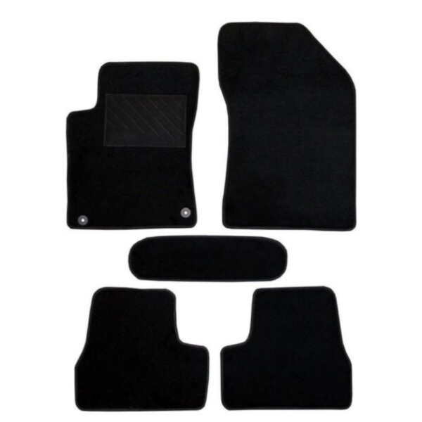 Πατάκια από μοκέτα Ποιότητας Πολυτελείας μαύρα για Citroen C3 μοντ. 2010-2016  5τμχ