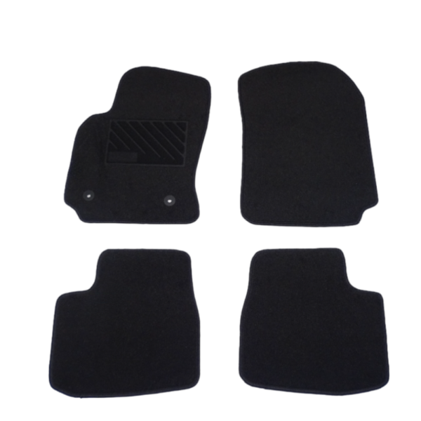 Πατάκια από μοκέτα Οικονομικής Ποιότητας μαύρα συμβατά με Citroen C4 Cactus μοντ. 2014-2020 4τμχ