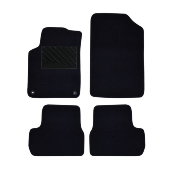 Πατάκια από μοκέτα Ποιότητας Πολυτελείας μαύρα συμβατά με Citroen DS3 μοντ. 2010-2016  4τμχ