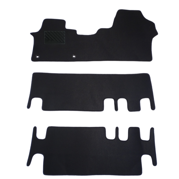 Πατάκια από μοκέτα Ποιότητας Πολυτελείας μαύρα συμβατά με Citroen Jumpy / Space Tourer 9θεσιο (3 σειρές)  μοντ. 2016- Σήμερα  3τμχ