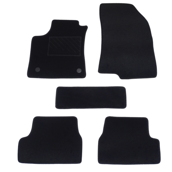 Πατάκια από μοκέτα Οικονομικής Ποιότητας μαύρα συμβατά με Dacia Sandero / Sandero Stepway μοντ. 2020-Σήμερα 5τμχ