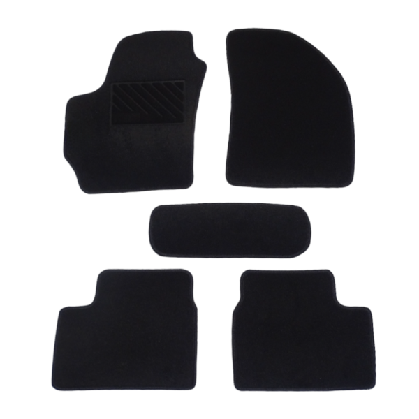 Πατάκια από μοκέτα Μεσαίας Ποιότητας μαύρα συμβατά με Daewoo-Chevrolet Matiz μοντ. 1998-2004  5τμχ