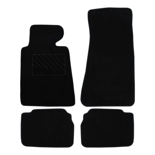 Πατάκια από μοκέτα Οικονομικής Ποιότητας μαύρα συμβατά με BMW Series 5 E34 μοντ. 1988-1995  4τμχ