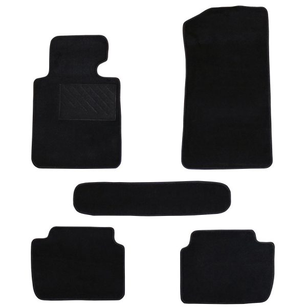 Πατάκια από μοκέτα Ποιότητας Πολυτελείας μαύρα για BMW Series 3 E46 μοντ. 1998-2006  5τμχ