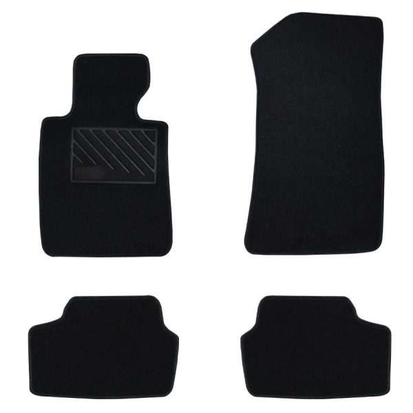 Πατάκια από μοκέτα Οικονομικής Ποιότητας μαύρα για BMW Series 1 E81-E82-E87-E88 μοντ. 2004-2011  4τμχ