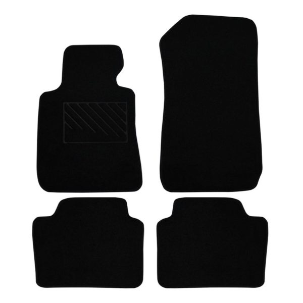 Πατάκια από μοκέτα Ποιότητας Πολυτελείας μαύρα συμβατά με BMW Series 3 F30 μοντ. 2013-2018  4τμχ