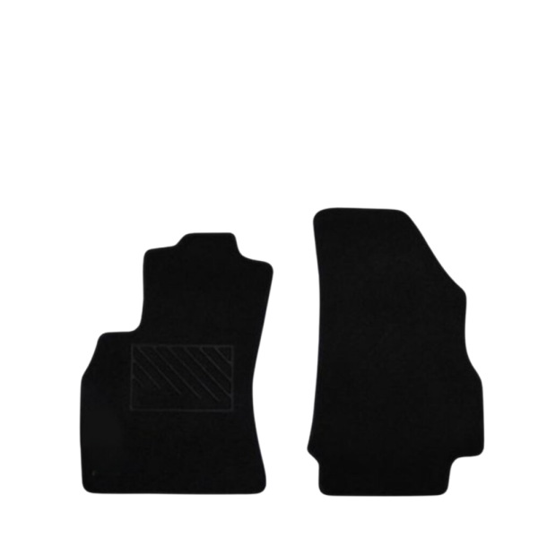 Πατάκια από μοκέτα Ποιότητας Πολυτελείας μαύρα συμβατά με Fiat Doblo Επαγγελματικό μοντ. 2009-2022  2τμχ