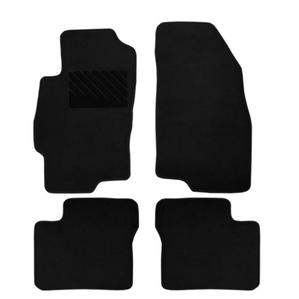 Πατάκια από μοκέτα Ποιότητας Πολυτελείας μαύρα συμβατά με Fiat Linea μοντ. 2007-Present  4τμχ