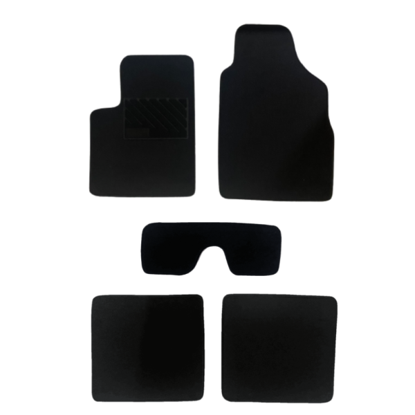 Πατάκια από μοκέτα Οικονομικής Ποιότητας μαύρα συμβατά με Fiat Panda II μοντ.  2003-2011  5τμχ