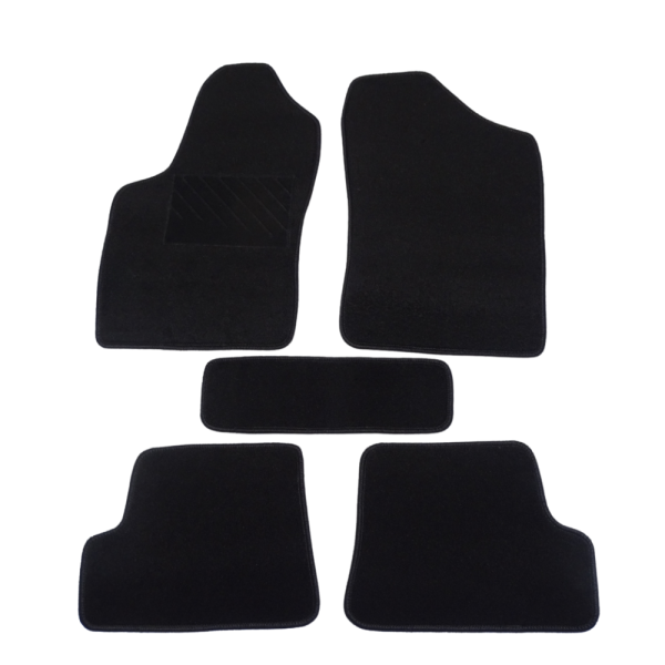 Πατάκια από μοκέτα Οικονομικής Ποιότητας μαύρα συμβατά με Fiat Seicento μοντ. 1998-2010  5τμχ