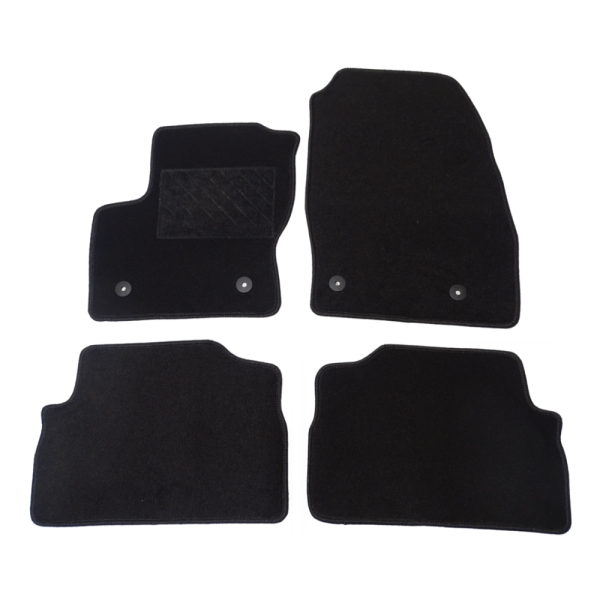 Πατάκια από μοκέτα Οικονομικής Ποιότητας μαύρα συμβατά με Ford C Max μοντ. 2011-Σήμερα  4τμχ