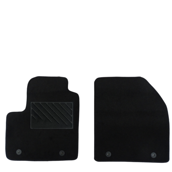 Πατάκια από μοκέτα Οικονομικής Ποιότητας μαύρα συμβατά με Ford Connect μοντ. 2002-2013 2τμχ