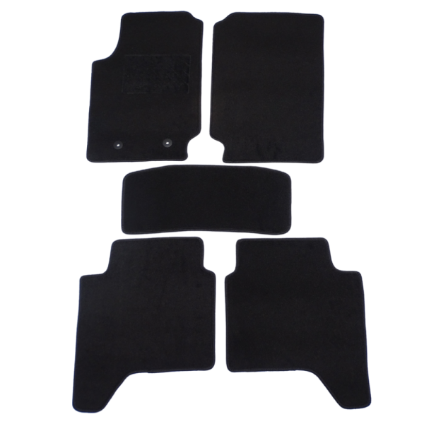 Πατάκια από μοκέτα Οικονομικής Ποιότητας μαύρα συμβατά με Ford Ranger 4θυρο μοντ. 2011- Σήμερα  5τμχ