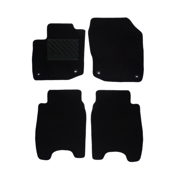 Πατάκια από μοκέτα Μεσαίας Ποιότητας μαύρα συμβατά με Honda Civic μοντ. 2011-2016 4τμχ