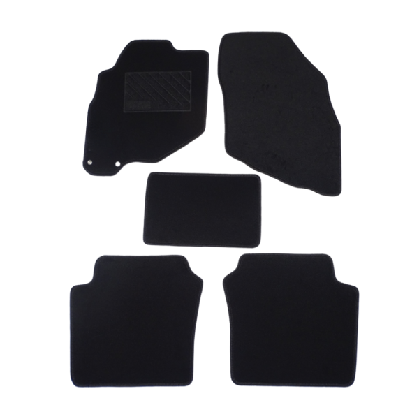 Πατάκια από μοκέτα Οικονομικής Ποιότητας μαύρα συμβατά με Honda Jazz 1st gen μοντ. 2001-2008  5τμχ