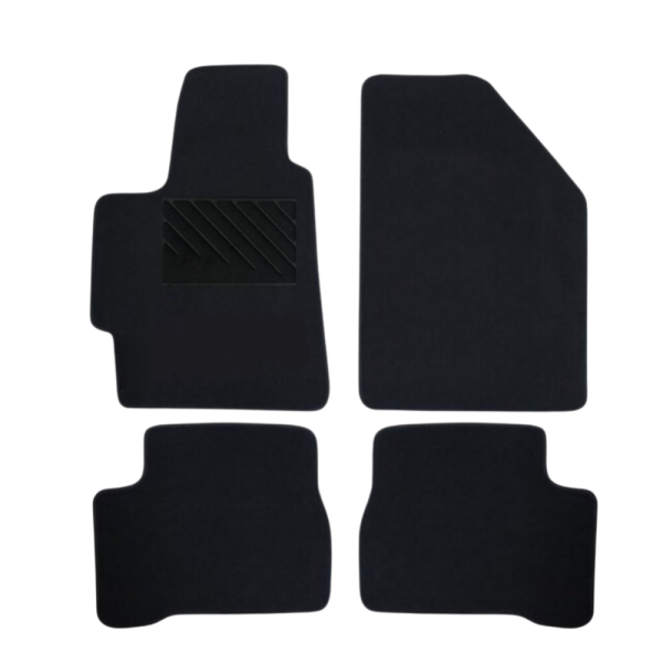 Πατάκια από μοκέτα Οικονομικής Ποιότητας μαύρα συμβατά με Hyundai Accent 3nd gen μοντ. 2005-2010  4τμχ