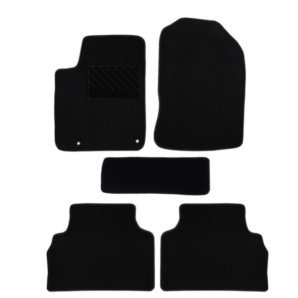 Πατάκια από μοκέτα Ποιότητας Πολυτελείας μαύρα συμβατά με Hyundai Kona μοντ. 2017-2023 5τμχ