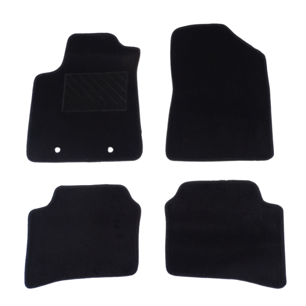 Πατάκια από μοκέτα Μεσαίας Ποιότητας μαύρα συμβατά με Hyundai i10 μοντ. 2019-Σήμερα 4τμχ