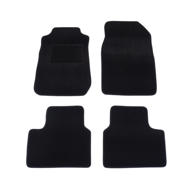 Πατάκια από μοκέτα Μεσαίας Ποιότητας μαύρα συμβατά με Isuzu D Max 1,5καμπίνα μοντ. 2011-2019  4τμχ