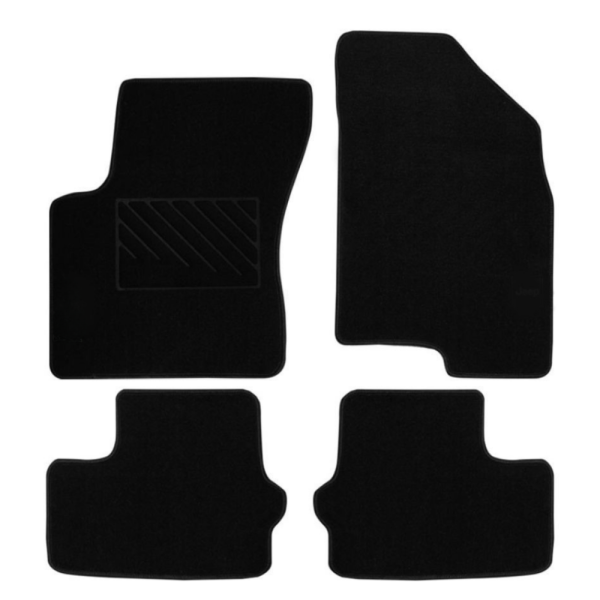 Πατάκια από μοκέτα Ποιότητας Πολυτελείας μαύρα συμβατά με Jeep Patriot μοντ. 2007-2017  4τμχ