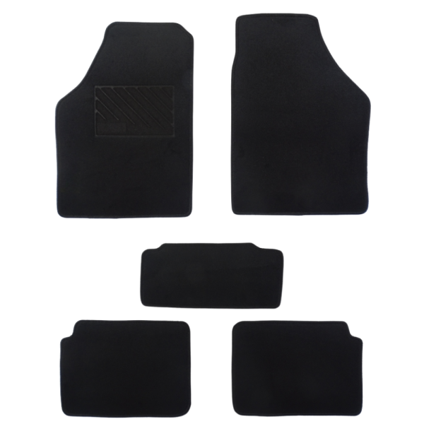 Πατάκια από μοκέτα Οικονομικής Ποιότητας μαύρα συμβατά με Lancia Musa μοντ. 2004-2012  5τμχ