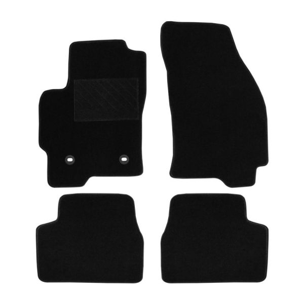 Πατάκια από μοκέτα Ποιότητας Πολυτελείας μαύρα συμβατά με Ford Mondeo 3rd gen μοντ. 2000-2006  4τμχ