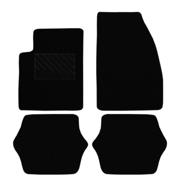 Πατάκια από μοκέτα Οικονομικής Ποιότητας μαύρα συμβατά με Mazda 2 DE μοντ. 2007-2014  4τμχ