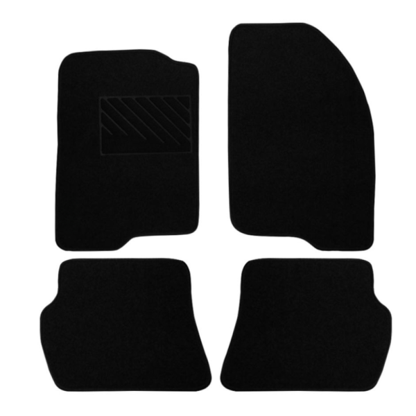 Πατάκια από μοκέτα Οικονομικής Ποιότητας μαύρα συμβατά με Mazda 2 DY μοντ. 2002-2007  4τμχ