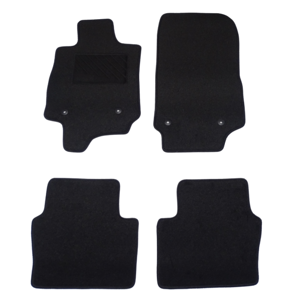 Πατάκια από μοκέτα Ποιότητας Πολυτελείας μαύρα συμβατά με Mazda 2 μοντ. 2014-Σήμερα  4τμχ