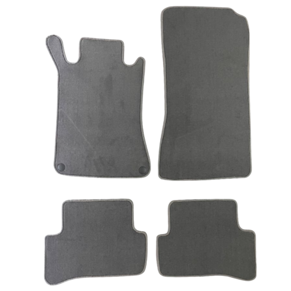 Πατάκια από μοκέτα Μεσαίας Ποιότητας γκρι για Mercedes C-Class W203 Grey 4τμχ