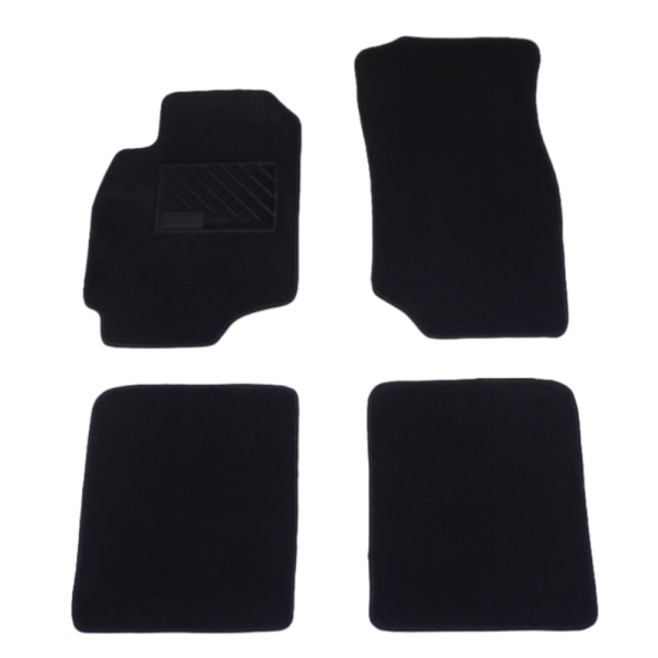 Πατάκια από μοκέτα Οικονομικής Ποιότητας μαύρα συμβατά με Mitsubishi Lancer μοντ. 2000-2007  4τμχ