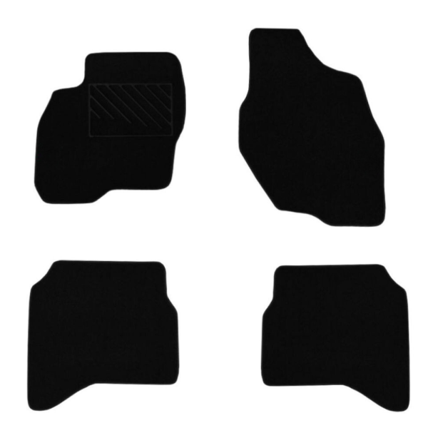Πατάκια από μοκέτα Ποιότητας Πολυτελείας μαύρα συμβατά με Mitsubishi Pajero II μοντ. 1991-1999  4τμχ