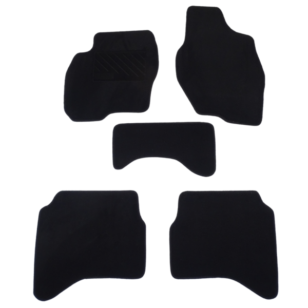 Πατάκια από μοκέτα Ποιότητας Πολυτελείας μαύρα συμβατά με Mitsubishi Pajero Pinin 5θυρο μοντ. 1999-2006  5τμχ