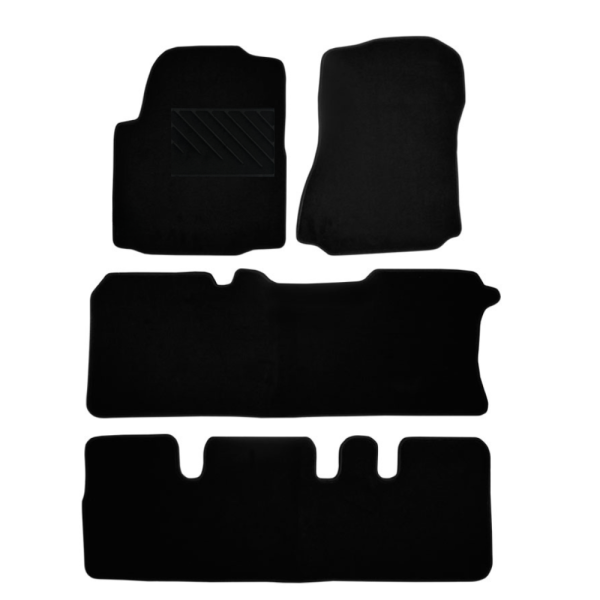 Πατάκια από μοκέτα Ποιότητας Πολυτελείας μαύρα συμβατά με Nissan Evalia (3 σειρές)  μοντ. 2009- Σήμερα  4τμχ