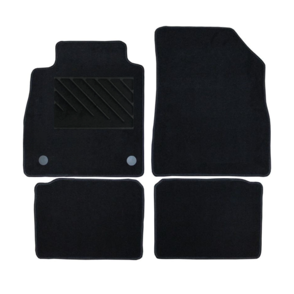 Πατάκια από μοκέτα Ποιότητας Πολυτελείας μαύρα συμβατά με Nissan Micra K14 μοντ. 2016-Σήμερα  4τμχ