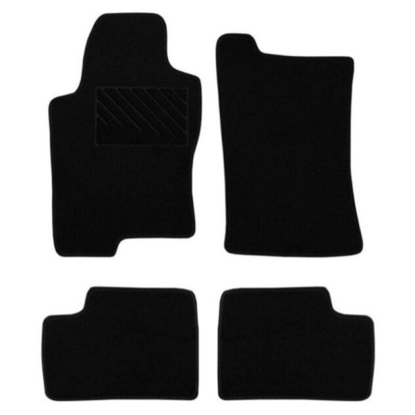 Πατάκια από μοκέτα Οικονομικής Ποιότητας μαύρα συμβατά με Nissan Navara D40 / Pathfinder R51 μοντ. 2004-2021  4τμχ