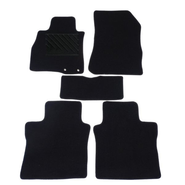 Πατάκια από μοκέτα Μεσαίας Ποιότητας μαύρα συμβατά με Nissan Note μοντ. 2012-2020 5τμχ
