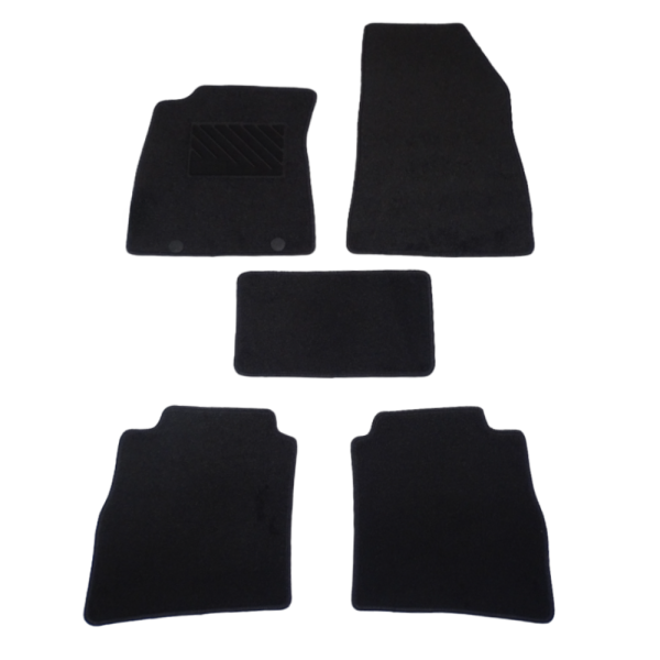 Πατάκια από μοκέτα Οικονομικής Ποιότητας μαύρα συμβατά με Nissan Pulsar μοντ. 2014-2018 5τμχ