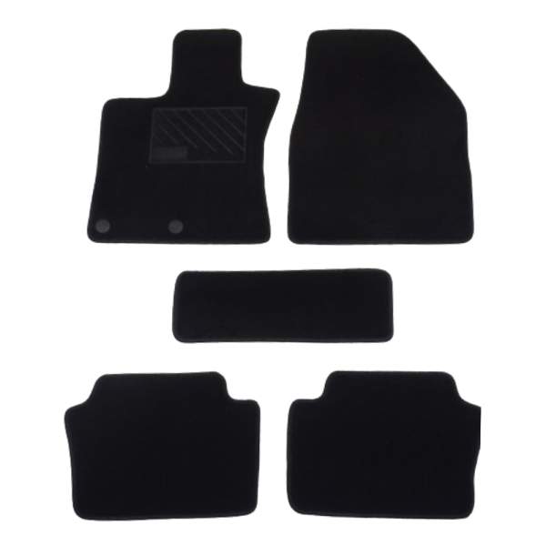 Πατάκια από μοκέτα Οικονομικής Ποιότητας μαύρα για Nissan Qashqai J10 μοντ. 2006-2013 5τμχ