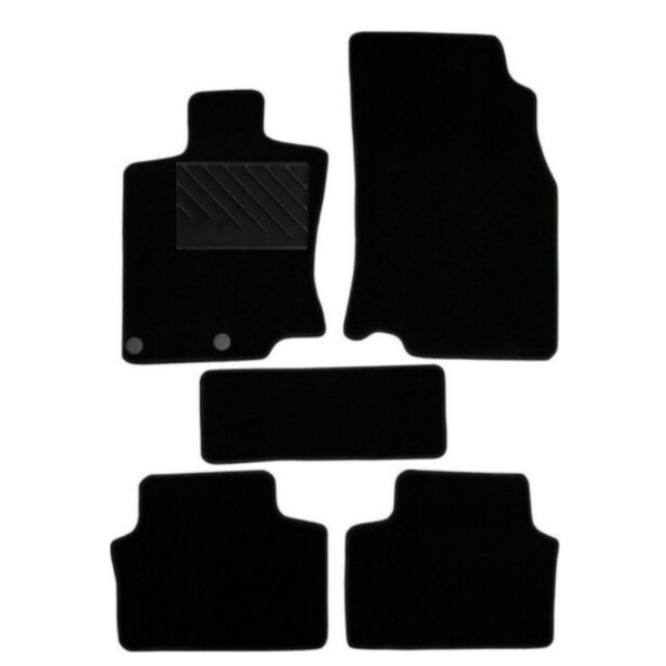 Πατάκια από μοκέτα Ποιότητας Πολυτελείας μαύρα για Nissan Qashqai J11 μοντ. 2013-2021  5τμχ