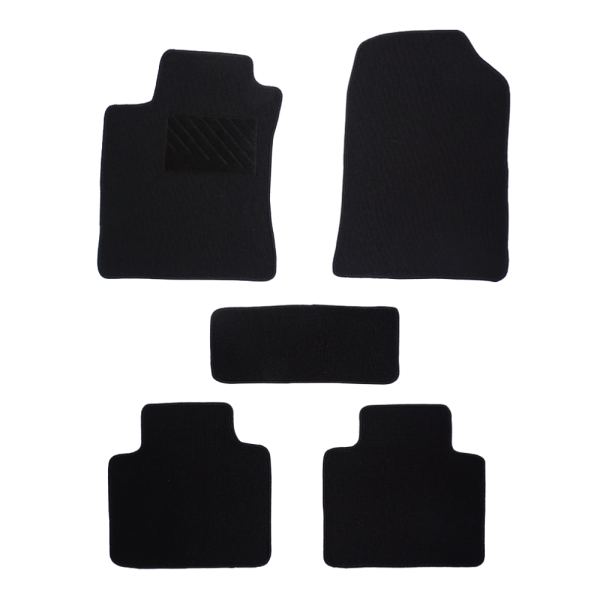 Πατάκια από μοκέτα Μεσαίας Ποιότητας μαύρα συμβατά με Nissan Tiida μοντ. 2004-2011  5τμχ