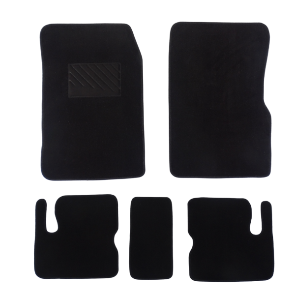 Πατάκια από μοκέτα Οικονομικής Ποιότητας μαύρα συμβατά με Opel Kadett E μοντ. 1984-1995  5τμχ
